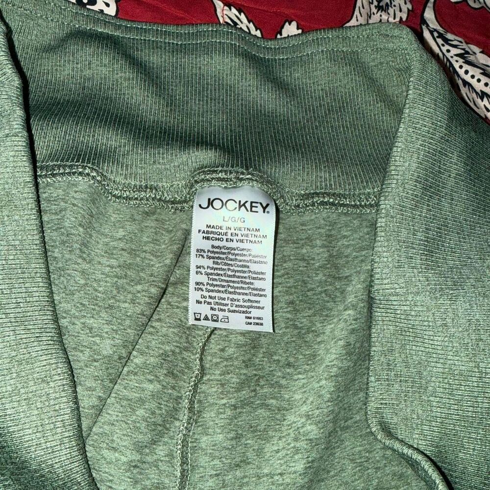 JOCKEY green joggers with pockets, Women’s Large - Picture 2 of 4